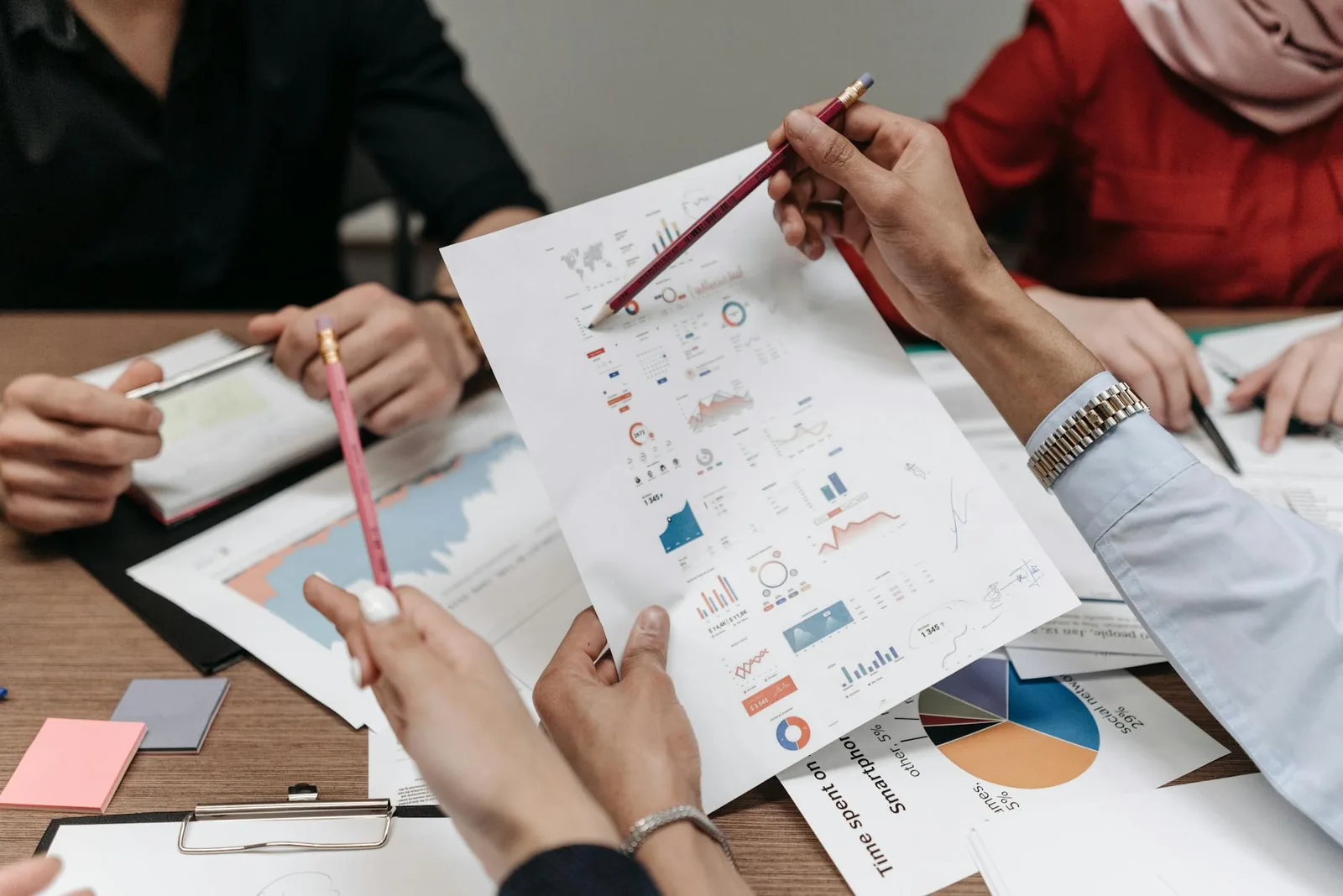 Tiimi vertailee puhelinpalvelun kustannuksia ja vaihtoehtoja